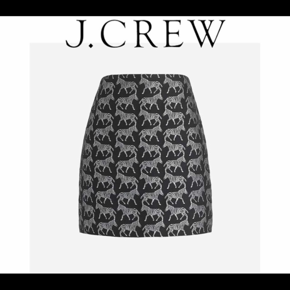 J Crew Zebra Skirt